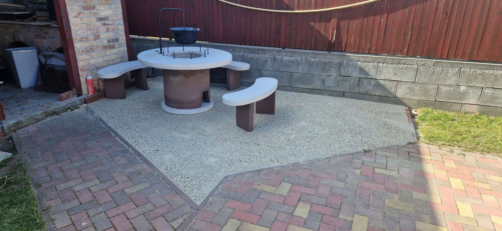 Behajtó térkövezés